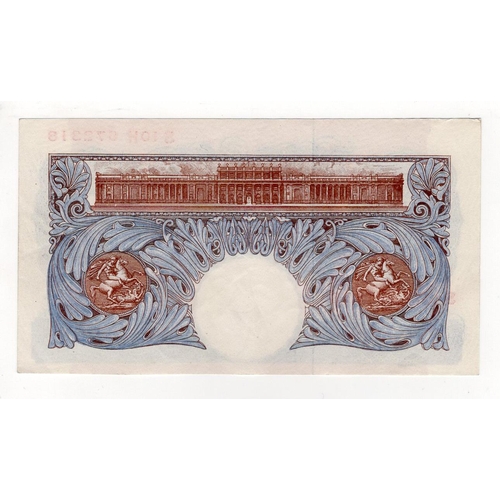 200 - Peppiatt 1 Pound (B250) issued 1940, scarce REPLACEMENT note S10H 672318, blue WW2 emergency issue (... 