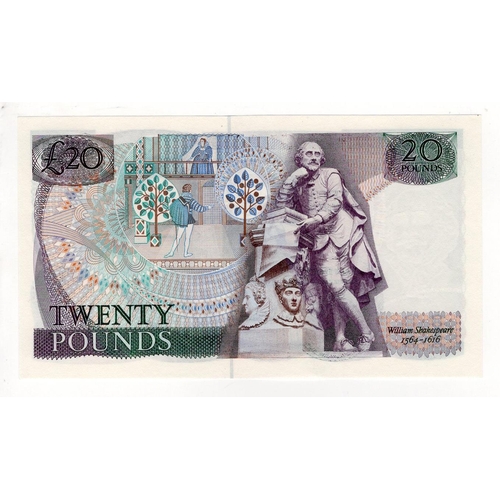 245 - Somerset 20 Pounds (B351) issued 1984, rare FIRST RUN '01A' prefix, serial 01A 138143 (B351, Pick380... 