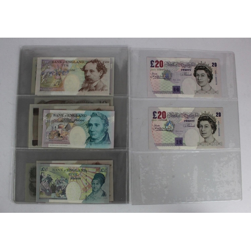 263 - Bank of England (17), a good collection of mid series FIRST PREFIX notes all with '01' prefixes, in ... 