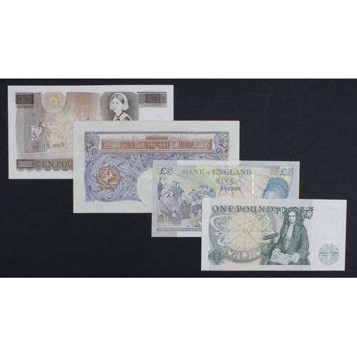 271 - Bank of England (4), Peppiatt 1 Pound Blue emergency issue serial X07D 422271, Somerset 1 Pound LAST... 