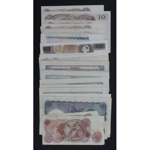 275 - Bank of England (41), Peppiatt WW2 emergency issue 10 Shillings (2) and 1 Pound (4), Peppiatt 10 Shi... 