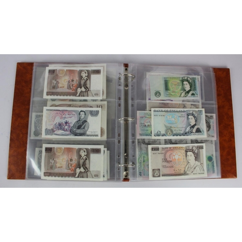 278 - Bank of England (62), collection in an album including Peppiatt white 50 Pounds Bernhard, O'Brien wh... 