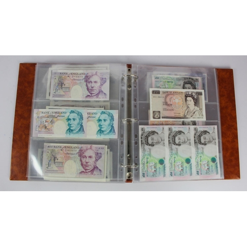 278 - Bank of England (62), collection in an album including Peppiatt white 50 Pounds Bernhard, O'Brien wh... 