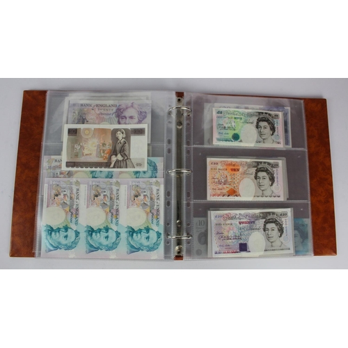 278 - Bank of England (62), collection in an album including Peppiatt white 50 Pounds Bernhard, O'Brien wh... 