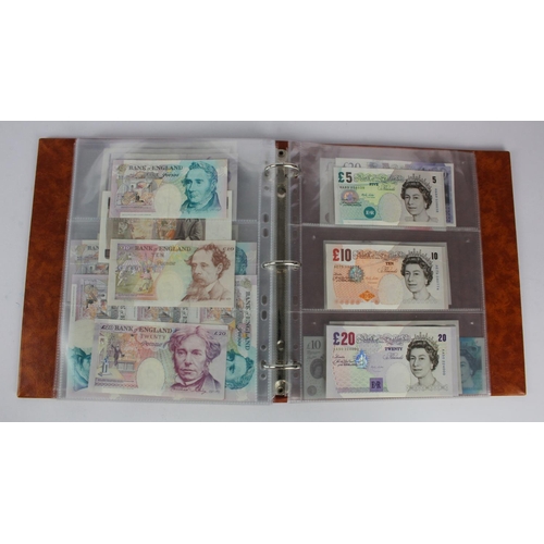 278 - Bank of England (62), collection in an album including Peppiatt white 50 Pounds Bernhard, O'Brien wh... 