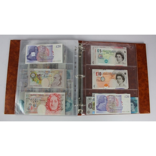 278 - Bank of England (62), collection in an album including Peppiatt white 50 Pounds Bernhard, O'Brien wh... 