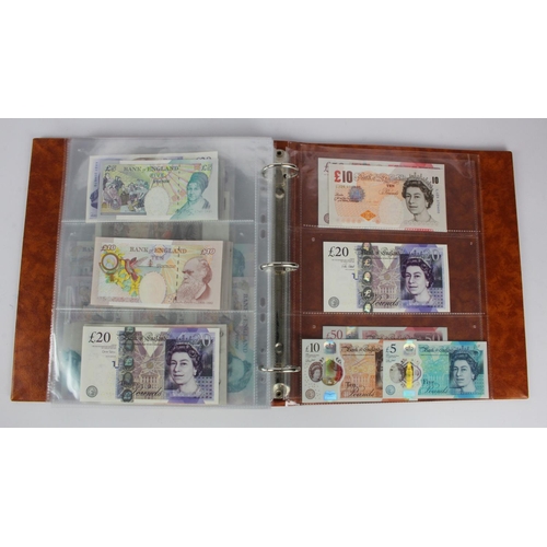 278 - Bank of England (62), collection in an album including Peppiatt white 50 Pounds Bernhard, O'Brien wh... 