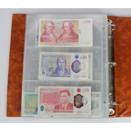 278 - Bank of England (62), collection in an album including Peppiatt white 50 Pounds Bernhard, O'Brien wh... 