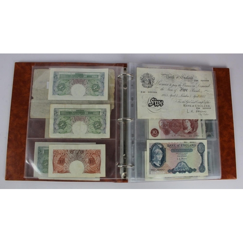 278 - Bank of England (62), collection in an album including Peppiatt white 50 Pounds Bernhard, O'Brien wh... 