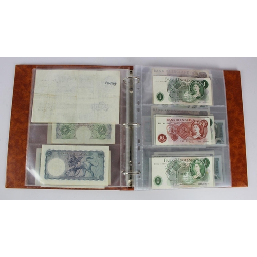 278 - Bank of England (62), collection in an album including Peppiatt white 50 Pounds Bernhard, O'Brien wh... 