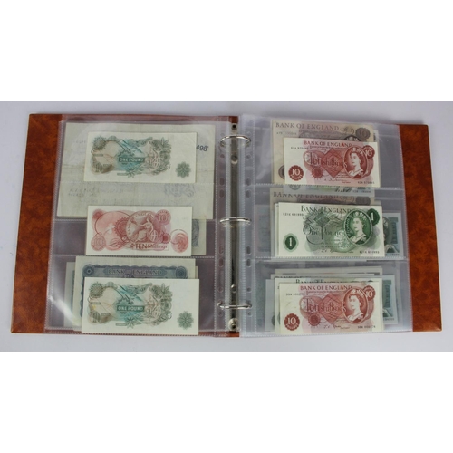 278 - Bank of England (62), collection in an album including Peppiatt white 50 Pounds Bernhard, O'Brien wh... 