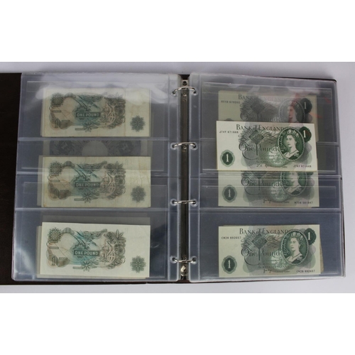 289 - Bank of England, Treasury, Transitional and Military (87), a collection of 1 Pound notes in Hendon A... 