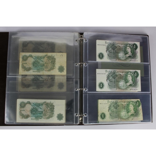 289 - Bank of England, Treasury, Transitional and Military (87), a collection of 1 Pound notes in Hendon A... 