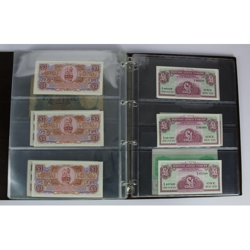 289 - Bank of England, Treasury, Transitional and Military (87), a collection of 1 Pound notes in Hendon A... 