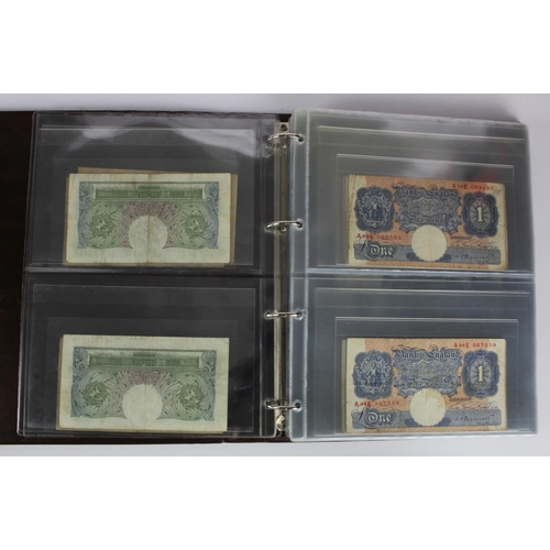 289 - Bank of England, Treasury, Transitional and Military (87), a collection of 1 Pound notes in Hendon A... 