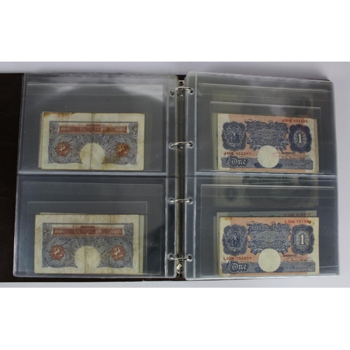 289 - Bank of England, Treasury, Transitional and Military (87), a collection of 1 Pound notes in Hendon A... 