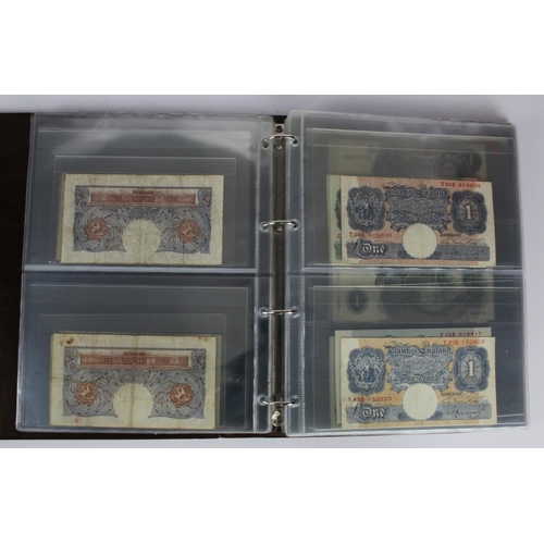 289 - Bank of England, Treasury, Transitional and Military (87), a collection of 1 Pound notes in Hendon A... 