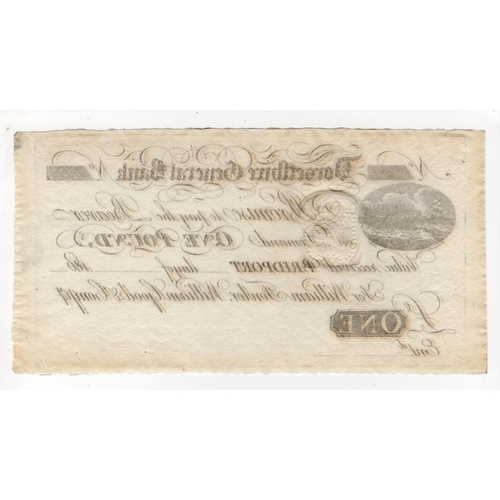 296 - Dorsetshire General Bank 1 Pound 180x unissued, for William Fowler, William Good & Compy with no ser... 