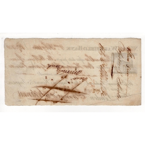 319 - Wakefield 2 Months sight note dated 1803, for Ingram, Kennet & Ingram bankers in London, annotations... 