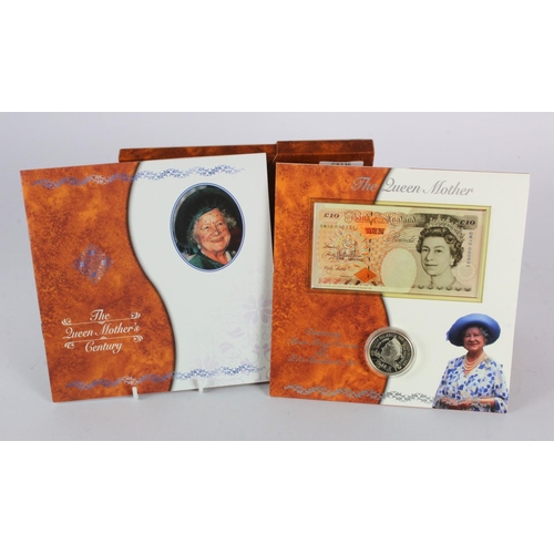 329 - Debden set C160, Queen Victoria Centenary End of Era issued 2001, comprising Lowther 10 Pounds VR10 ... 