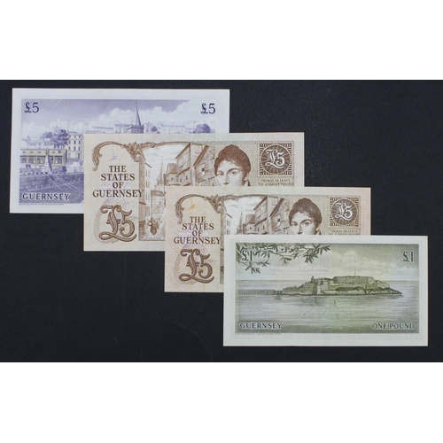 347 - Guernsey (4) a high grade group, 1 Pound issued 1969, signed Guillemette, serial B011003 (TBB B150a,... 