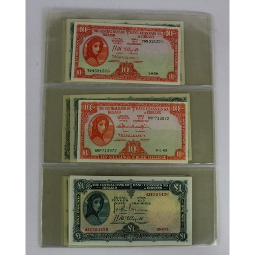 365 - Ireland Republic (12), a group of Lady Lavery notes, comprising 10 Shillings dated 1st September 195... 