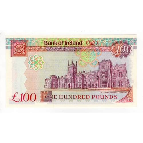 416 - Northern Ireland, Bank of Ireland 100 Pounds dated 1st March 2005, signed David McGowan, first prefi... 