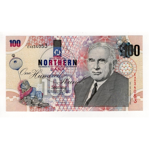 426 - Northern Ireland, Northern Bank 100 Pounds dated 8th October 1999, signed Don Price, serial EA034053... 