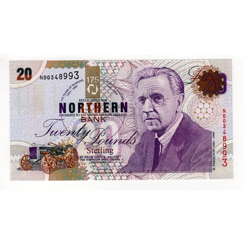 427 - Northern Ireland, Northern Bank 20 Pounds dated 1st September 1999, Commemorative 175 years of banki... 