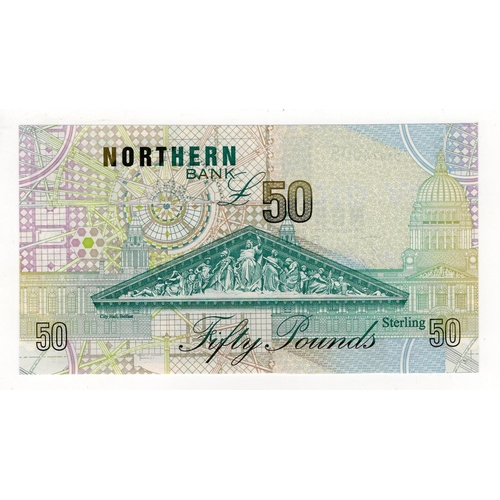 428 - Northern Ireland, Northern Bank 50 Pounds dated 8th October 1999, signed Don Price, serial DA074008 ... 