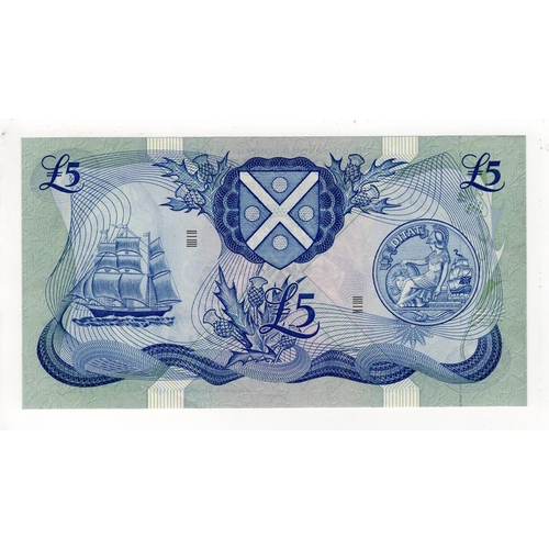 450 - Scotland ERROR 5 Pounds dated 15th October 1978, back on front overprint error on this Bank of Scotl... 