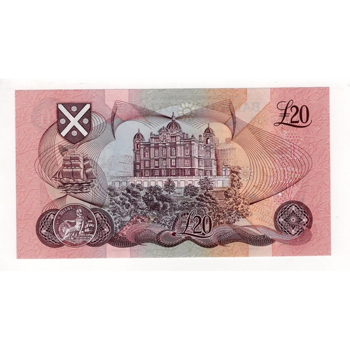 461 - Scotland, Bank of Scotland 20 Pounds dated 12th January 1993, signed Pattullo & Burt, LAST date and ... 