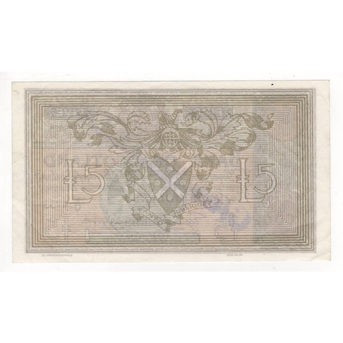 470 - Scotland, Bank of Scotland 5 Pounds dated 21st January 1945, a rare Stanley Curister ESSAY, signed L... 