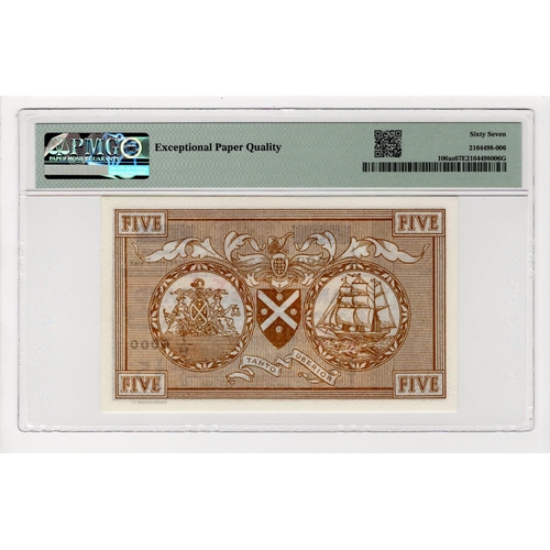 472 - Scotland, Bank of Scotland 5 Pounds SPECIMEN note dated 25th September 1961, signed Lord Bilsland an... 