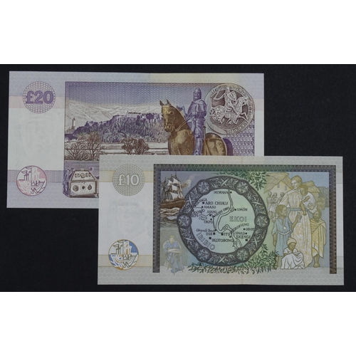 481 - Scotland, Clydesdale Bank (2), 20 Pounds and 10 Pounds dated 1st January 2000, a pair of Commemorati... 