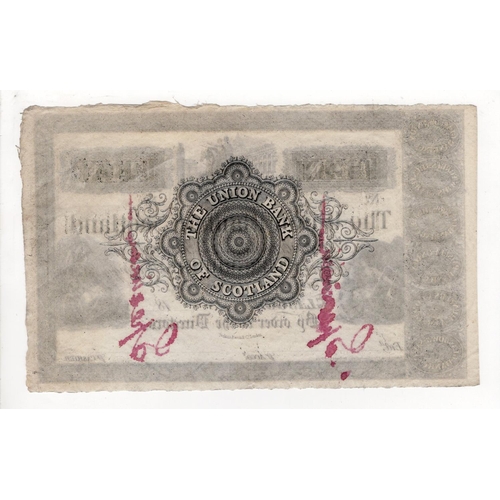 529 - Scotland, Union Bank of Scotland 10 Pounds, issued Glasgow 18- (circa 1850), manuscript 'SPECIMEN' a... 