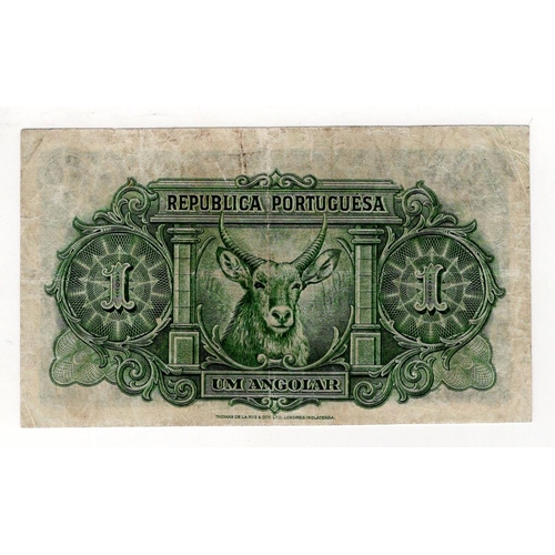 535 - Angola 1 Angolar dated 1926, serial Ax 057689 (Pick64) Fine