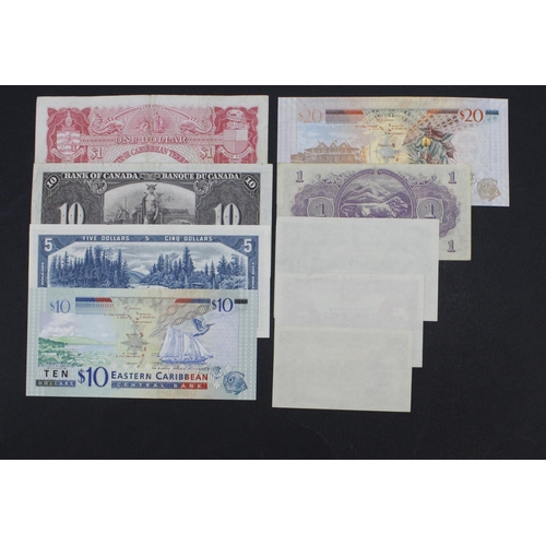 566 - British Commonwealth (9), all notes with portrait of either Queen Elizabeth II or King George VI, Ea... 