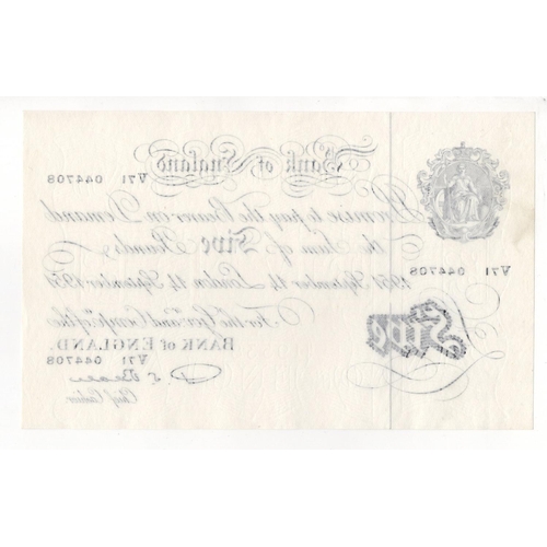 58 - Beale 5 Pounds (B270) dated 14th September 1951, serial V71 044708 (B270, Pick344) pressed EF, looks... 