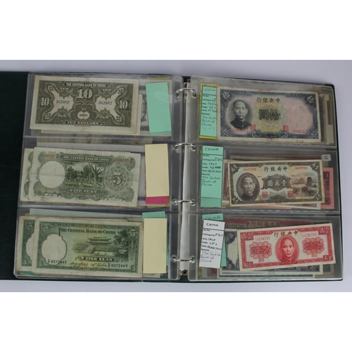 584 - China (82), collection in Hendon Album, Bank of Communications, Central Bank of China, Bank of China... 