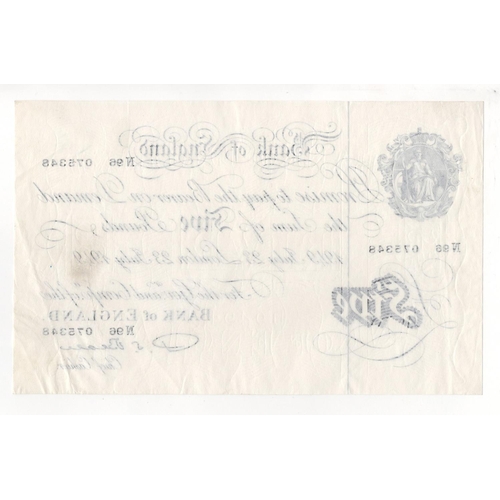 60 - Beale 5 Pounds (B270) dated 23rd July 1949, serial N96 075348 (B270, Pick344) original EF