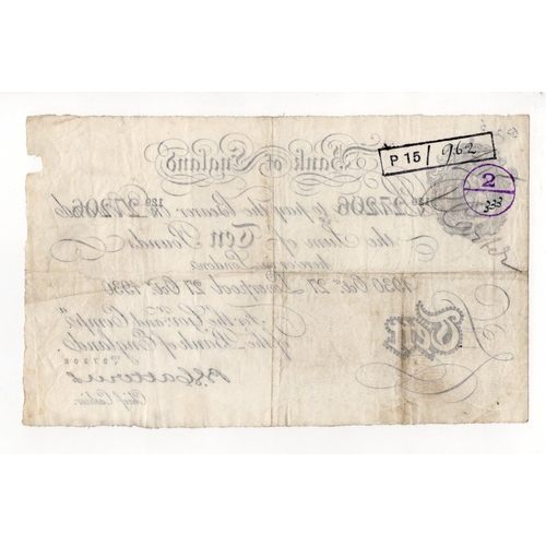 68 - Catterns 10 Pounds (B229e) dated 27th October 1930, very rare LIVERPOOL branch note, serial 129/V 27... 