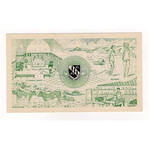 730 - Herm Island 1 Pound Coupon with 6 Pence adhesive stamp, dated for use between 24th April 1958 & 8th ... 