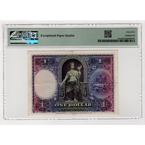 732 - Hong Kong 1 Dollar dated 1st June 1935, Hong Kong & Shanghai Banking Corporation, serial G481,659 (T... 