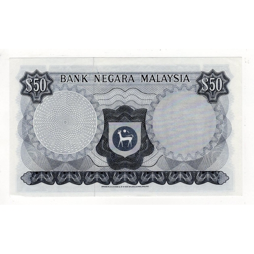 803 - Malaysia 50 Ringgit issued 1976, signed Ismail Ali, serial  B/55 556222 (TBB B116a, Pick16) original... 