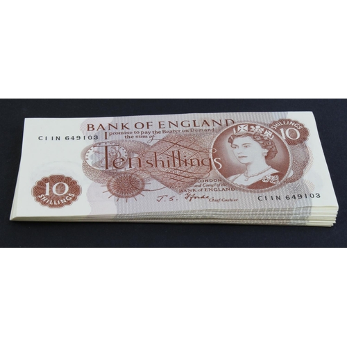 88 - Fforde 10 Shillings (34), a collection in consecutively numbered runs and pairs including a run of 1... 