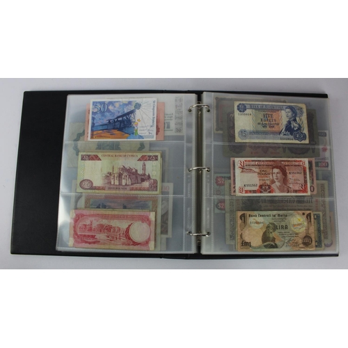 946 - World (122), collection in album including Malta 1 Pound 1951, Italy 1000 Lire 1947, Ceylon, France,... 