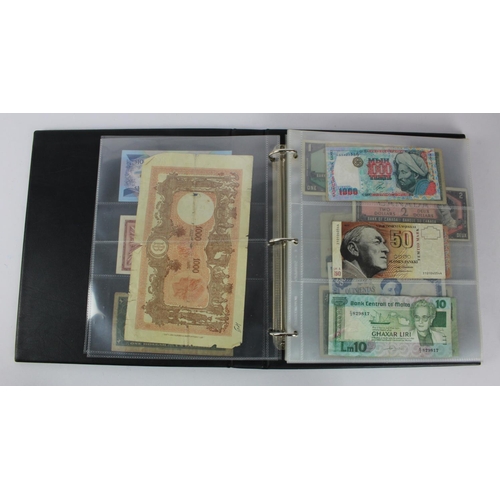 946 - World (122), collection in album including Malta 1 Pound 1951, Italy 1000 Lire 1947, Ceylon, France,... 