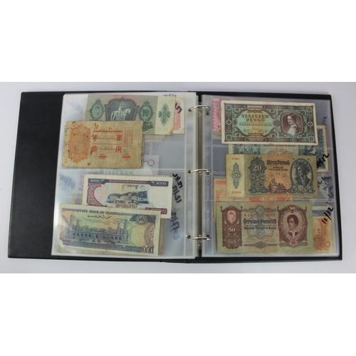 946 - World (122), collection in album including Malta 1 Pound 1951, Italy 1000 Lire 1947, Ceylon, France,... 