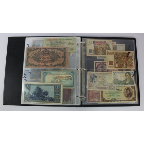 946 - World (122), collection in album including Malta 1 Pound 1951, Italy 1000 Lire 1947, Ceylon, France,... 